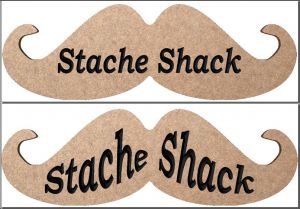 The Stache Shack sign